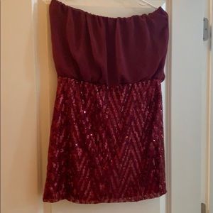 Sexy win strapless party dress
